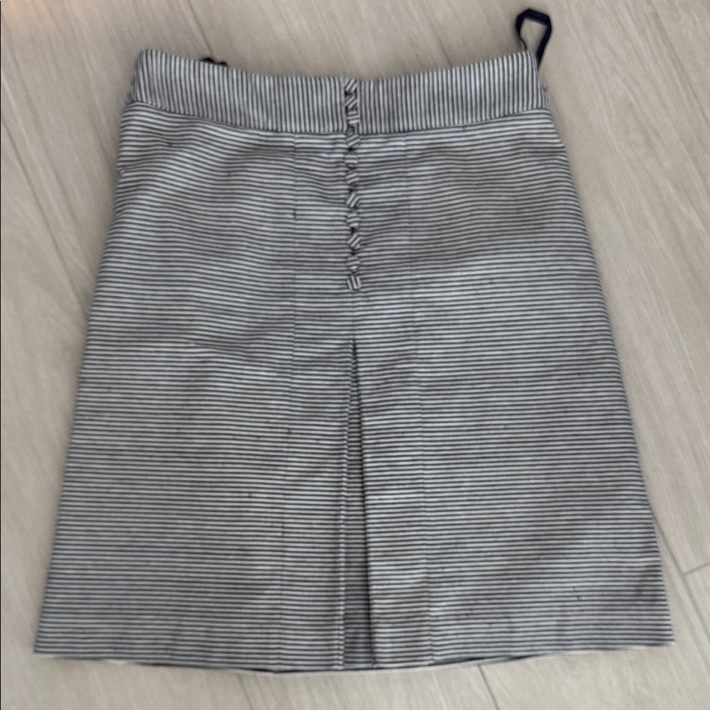 Vivienne Tam Black and White Striped A line skirt